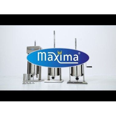 Maxima - Machine à farcir les saucisses - 10L - Verticale - incluant 4 tubes de remplissage