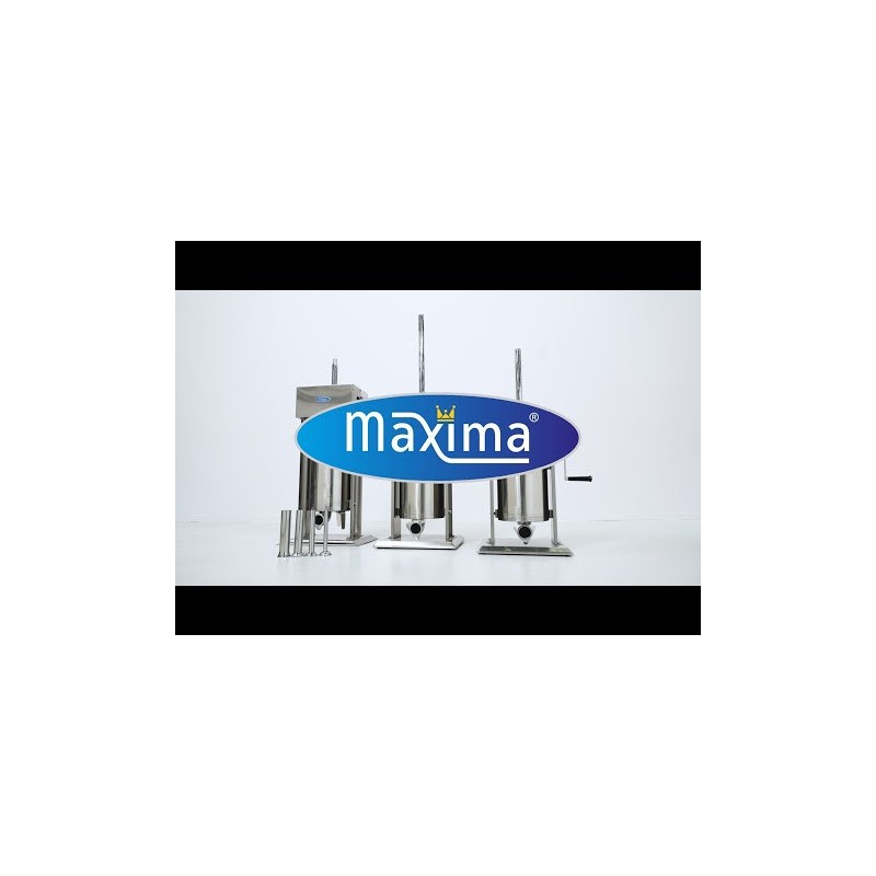 Maxima - Machine à farcir les saucisses - 10L - Verticale - incluant 4 tubes de remplissage