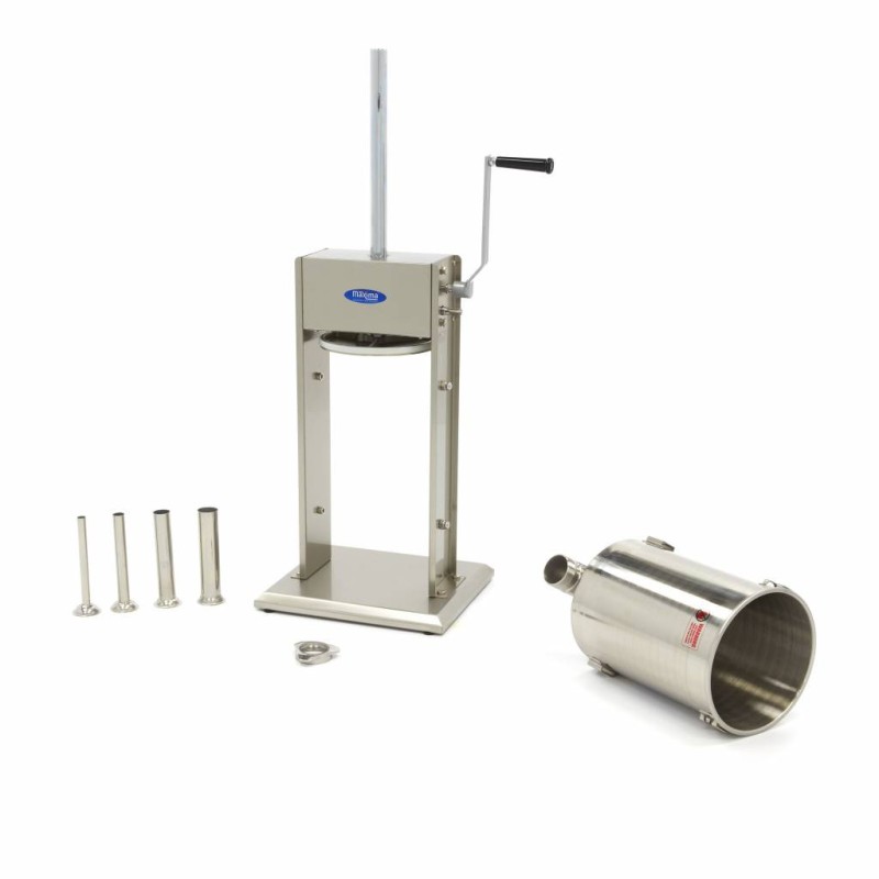 Maxima - Machine à farcir les saucisses - 12L - Verticale - incluant 4 tubes de remplissage