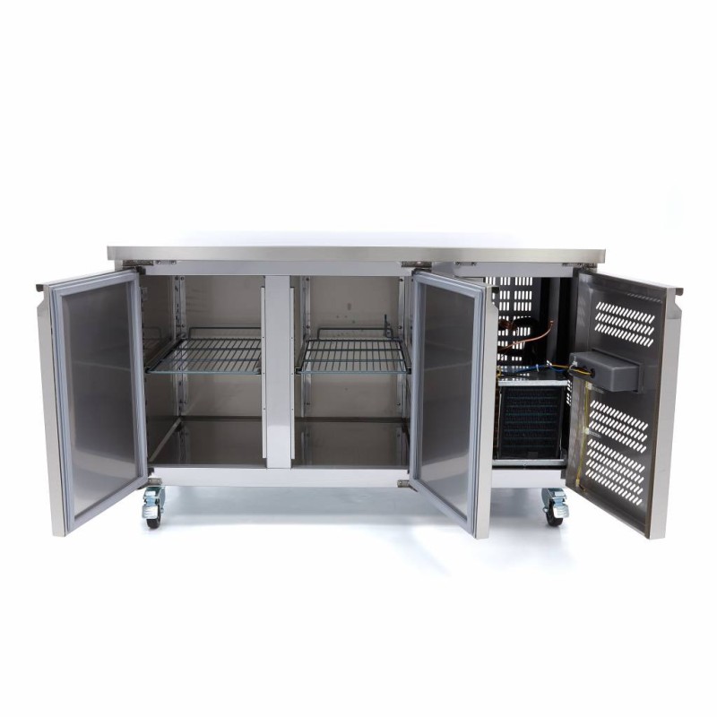 Maxima - Congélateur de comptoir - 314L - 136cm - 2 portes