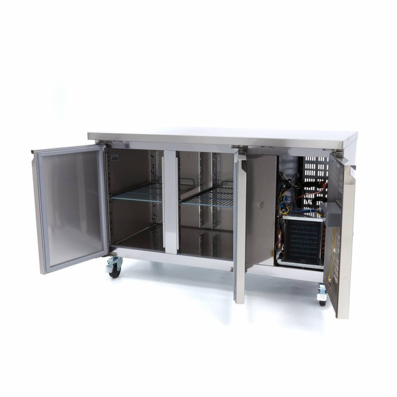 Maxima - Congélateur de comptoir - 314L - 136cm - 2 portes