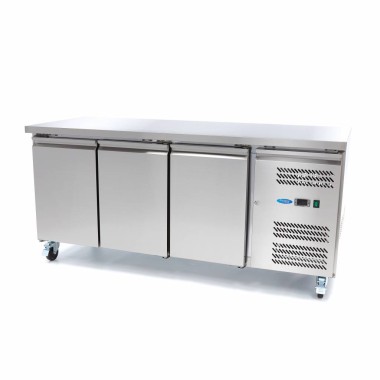 Maxima - Congélateur comptoir - 465L - 180cm - 3 portes