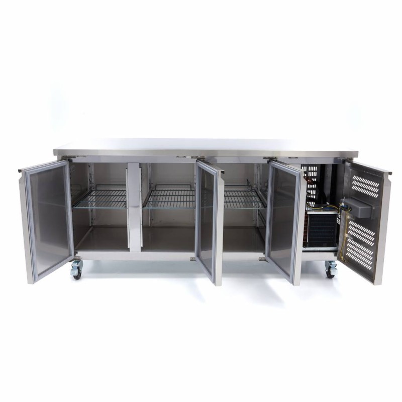 Maxima - Congélateur comptoir - 465L - 180cm - 3 portes