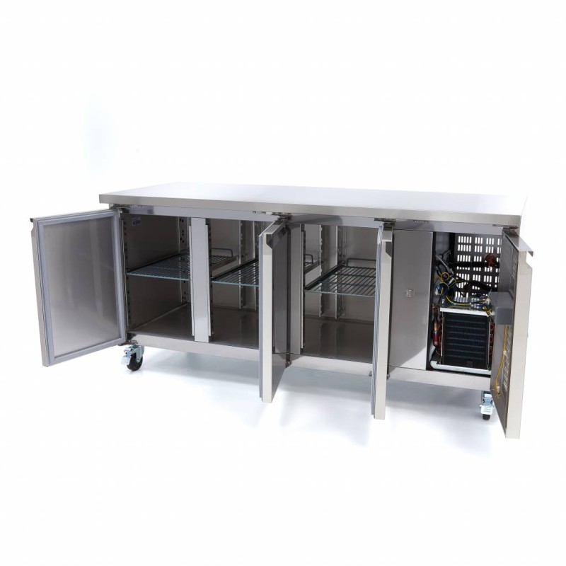 Maxima - Congélateur comptoir - 465L - 180cm - 3 portes