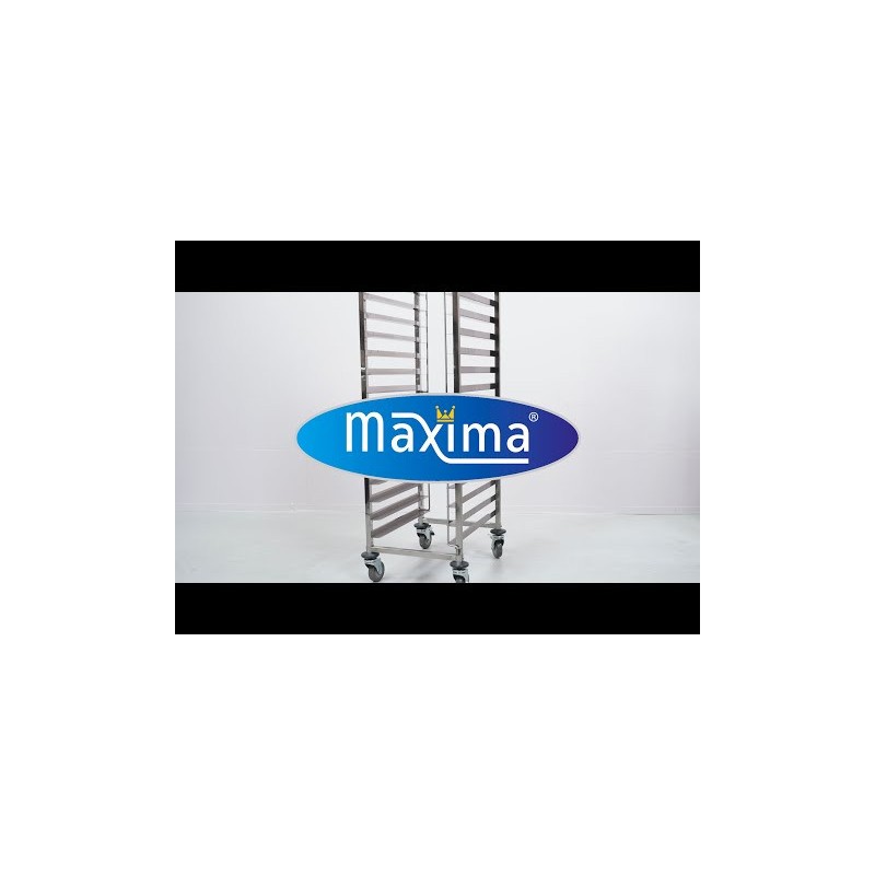 Maxima - Chariot à plateaux - Bakerynorm - Convient pour 16 plateaux (60 x 40 cm)