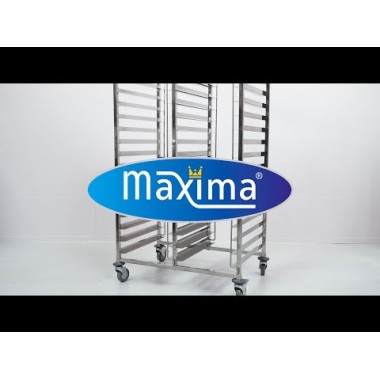 Maxima - Chariot de service pour boulangerie - Bakerynorm - Pour 32 plateaux (60 x 40 cm)