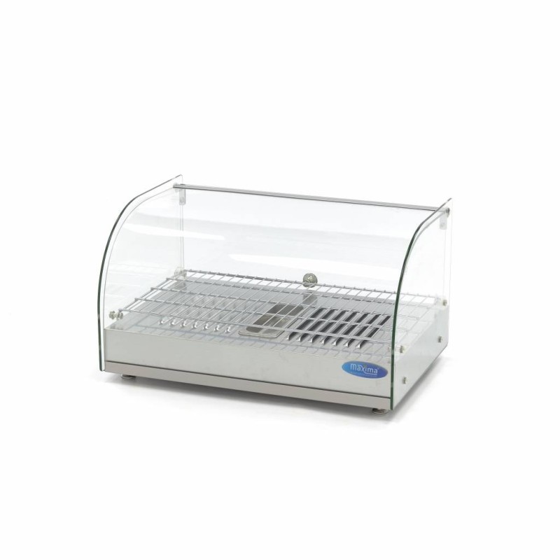 Maxima - Vitrine chauffante pour aliments - 25L - 55cm - 1 étagère