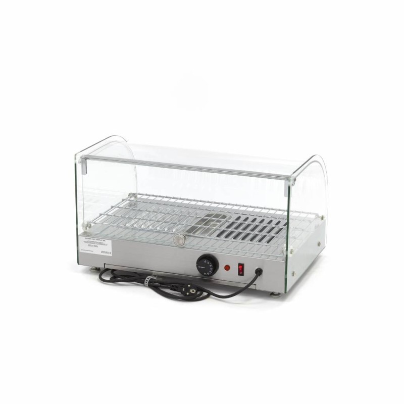 Maxima - Vitrine chauffante pour aliments - 25L - 55cm - 1 étagère