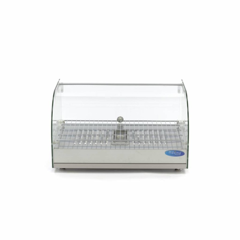 Maxima - Vitrine chauffante pour aliments - 25L - 55cm - 1 étagère