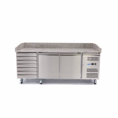 Maxima - Réfrigérateur à pizza professionnel - 202cm - 2 portes