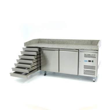 Maxima - Réfrigérateur à pizza professionnel - 202cm - 2 portes