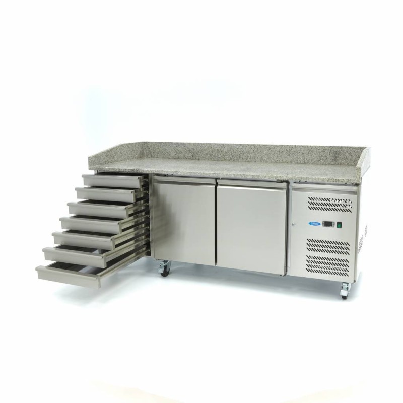 Maxima - Réfrigérateur à pizza professionnel - 202cm - 2 portes