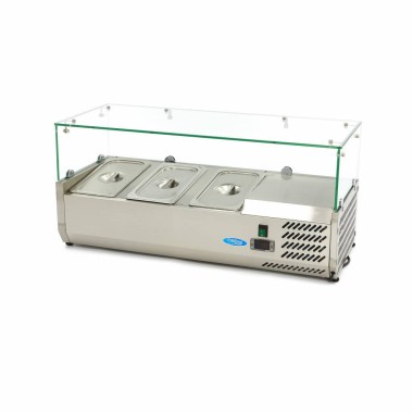 Maxima - Réfrigérateur de préparation pour comptoir - 95cm
