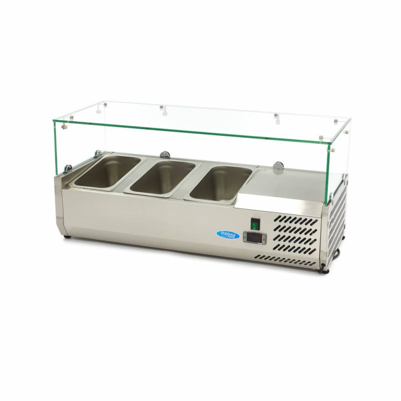 Maxima - Réfrigérateur de préparation pour comptoir - 95cm