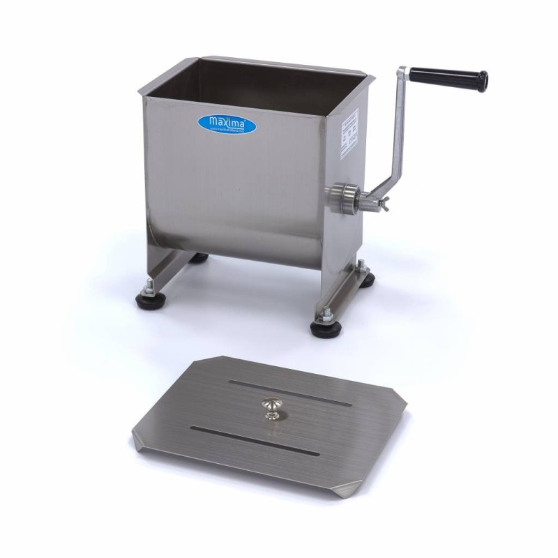 Maxima - Mélangeur de viande - 10L - 7,5kg de viande - Simple essieu - Manuel