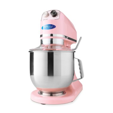 Maxima - Batteur sur socle - 7L - Jusqu'à 2kg de pâte - Rose
