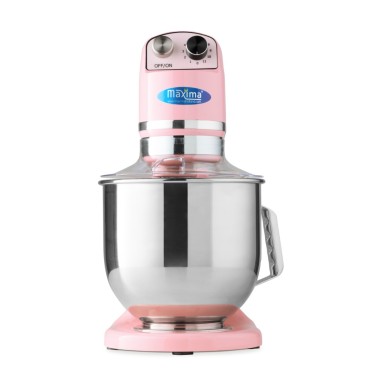 Maxima - Batteur sur socle - 7L - Jusqu'à 2kg de pâte - Rose