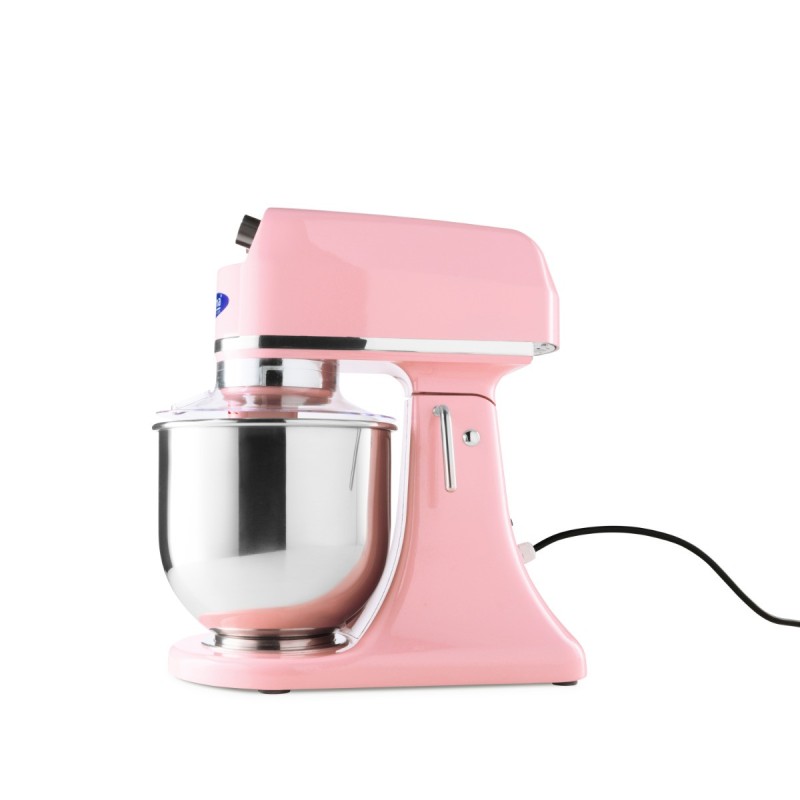 Maxima - Batteur sur socle - 7L - Jusqu'à 2kg de pâte - Rose