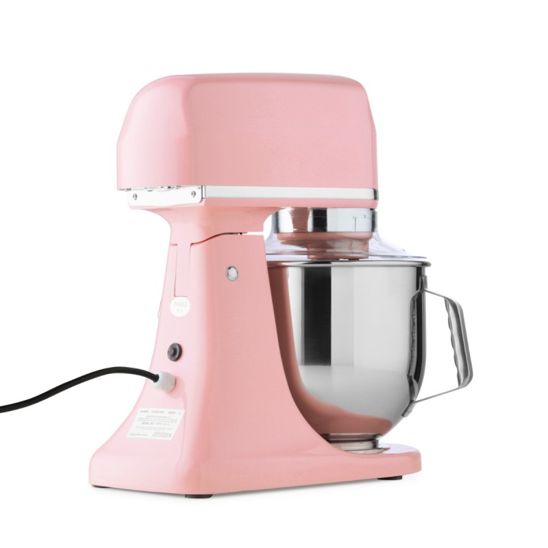 Maxima - Batteur sur socle - 7L - Jusqu'à 2kg de pâte - Rose