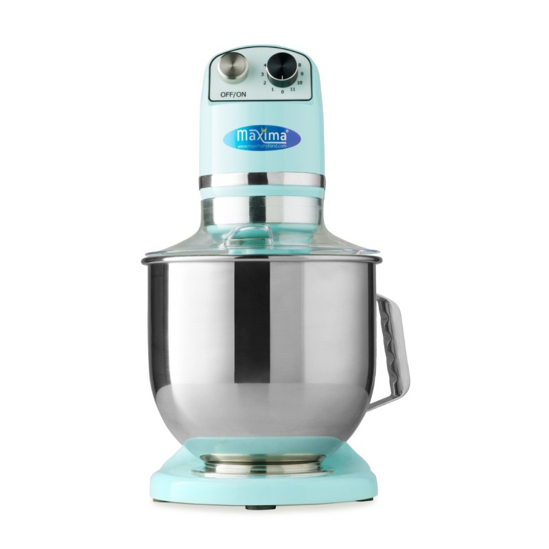 Maxima - Batteur sur socle - 7 L - Jusqu'à 2 kg de pâte - Bleu