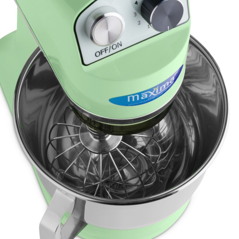 Maxima - Batteur sur socle - 7L - Jusqu'à 2kg de pâte - Vert