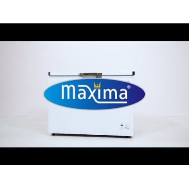 Maxima - Congélateur coffre - 282L - 2 roues - panier suspendu inclus