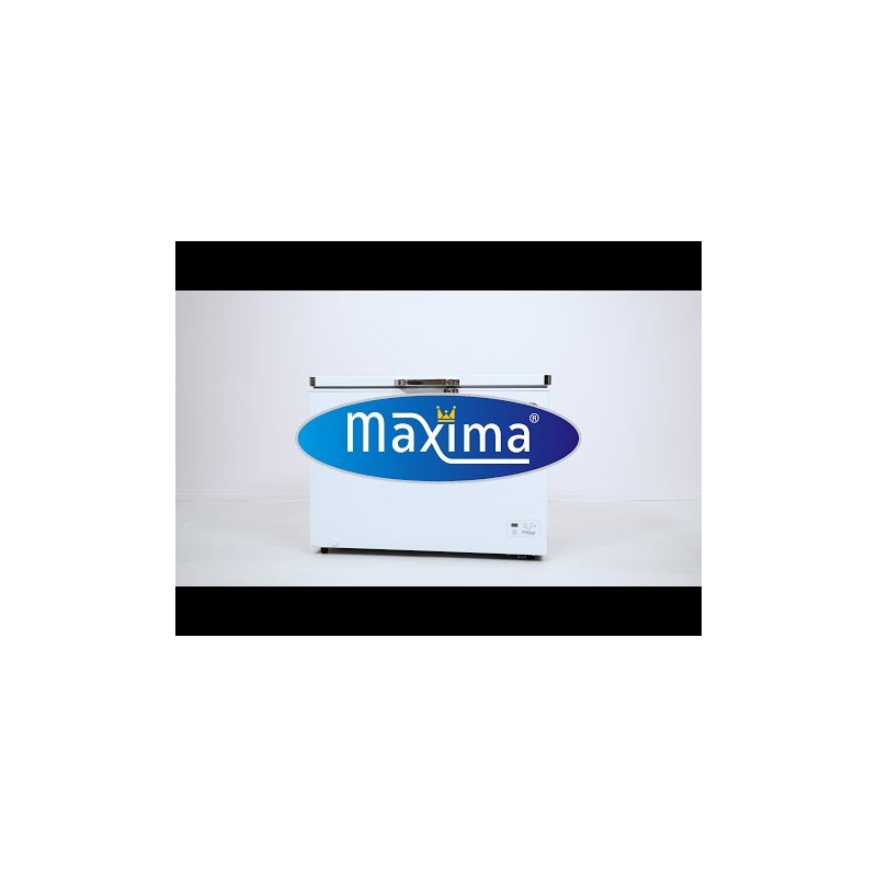 Maxima - Congélateur coffre - 282L - 2 roues - panier suspendu inclus
