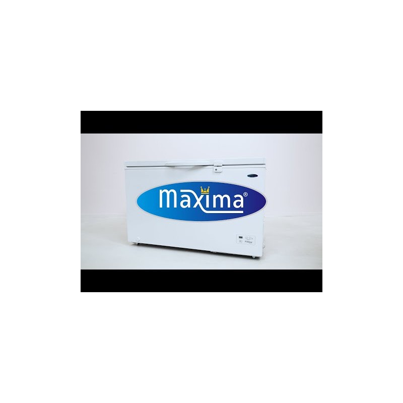 Maxima - Congélateur coffre - 345L - sur roulettes - avec panier suspendu