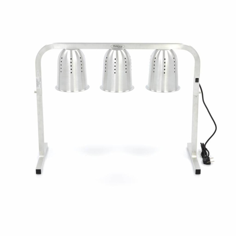 Maxima - Lampe de chauffage - 3 lampes - inclut 3 lampes et 1 conteneur GN 1/2 x 1