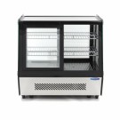 Maxima - Réfrigérateur vitré - 125L - 71cm - Portes coulissantes avant et arrière