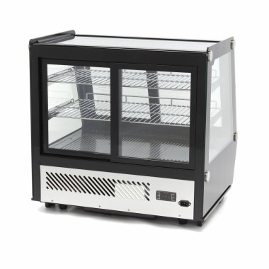 Maxima - Réfrigérateur vitré - 125L - 71cm - Portes coulissantes avant et arrière