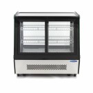 Maxima - Réfrigérateur vitré - 125L - 71cm - Portes coulissantes avant et arrière