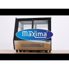 Maxima - Réfrigérateur vitré - 125L - 71cm - Portes coulissantes avant et arrière