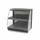 Maxima - Vitrine chauffante pour aliments - 63cm - 2 étagères - Fermée