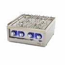 Maxima - Cuisinière professionnelle - 4 brûleurs - Double unité