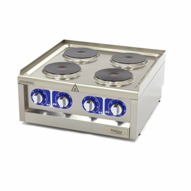 Maxima - Cuisinière professionnelle - 4 brûleurs - Double unité