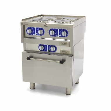 Maxima - Cuisinière professionnelle - 4 brûleurs - Électrique