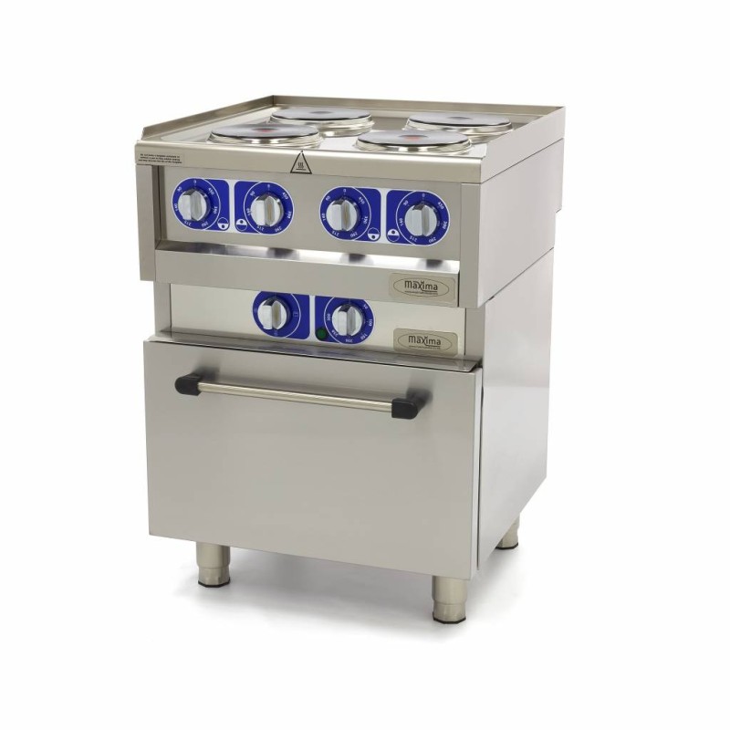 Maxima - Cuisinière professionnelle - 4 brûleurs - Électrique