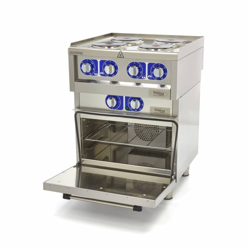Maxima - Cuisinière professionnelle - 4 brûleurs - Électrique