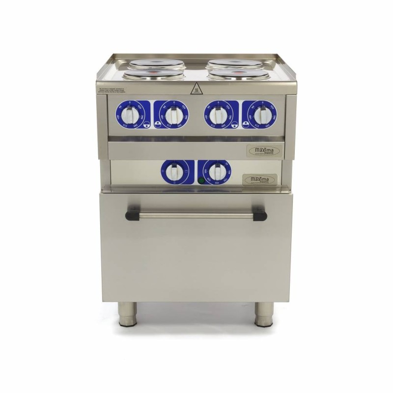 Maxima - Cuisinière professionnelle - 4 brûleurs - Électrique