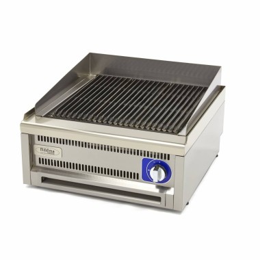 Maxima - Grill professionnel - Double unité - 60 cm de profondeur - Gaz