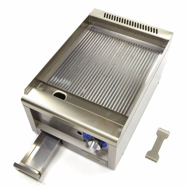 Maxima - Plaque de cuisson professionnelle - Rainurée - Unité individuelle