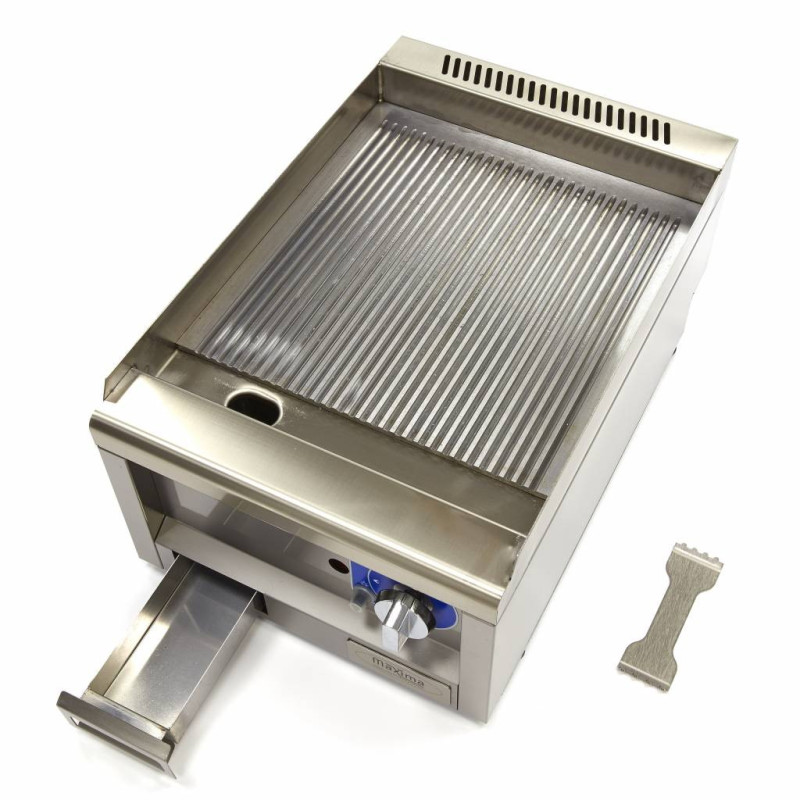 Maxima - Plaque de cuisson professionnelle - Rainurée - Unité individuelle