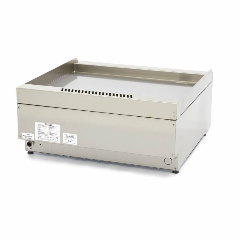 Maxima - Plancha professionnelle - Lisse - Double unité - 60cm de profondeur - Gaz