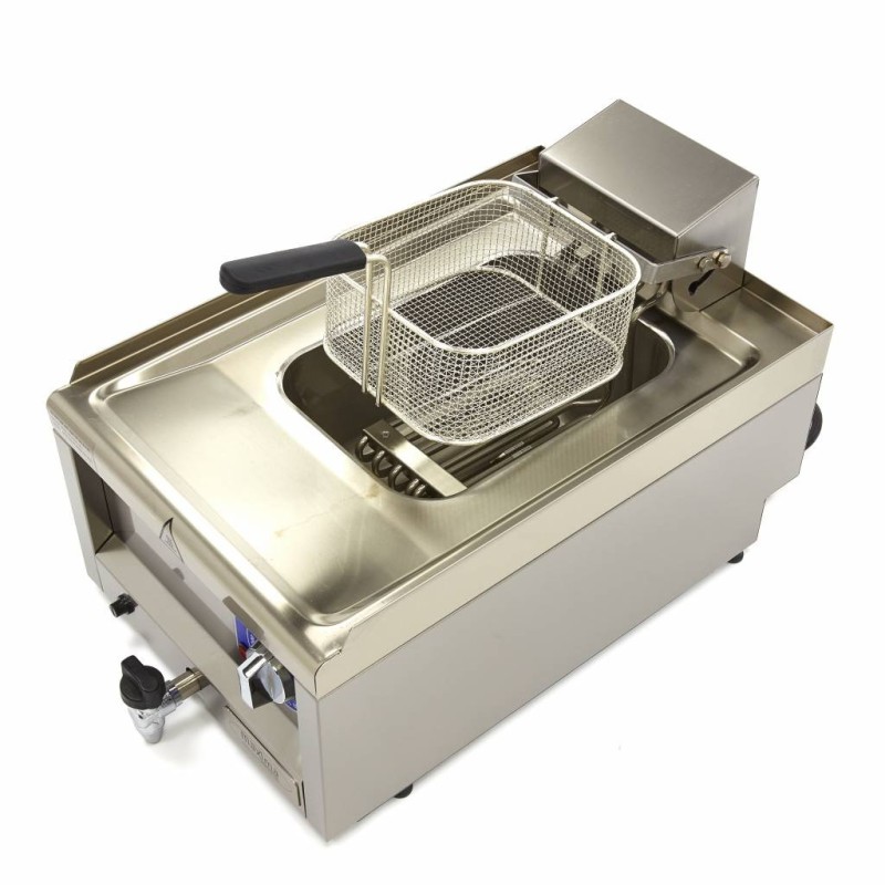 Maxima - Friteuse - 10L - 1 panier - avec robinet de vidange - 400V