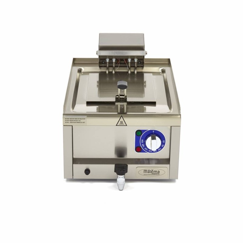 Maxima - Friteuse - 10L - 1 panier - avec robinet de vidange - 400V