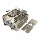 Maxima - Friteuse - 2 x 10L - 2 paniers - avec robinet de vidange - 400V