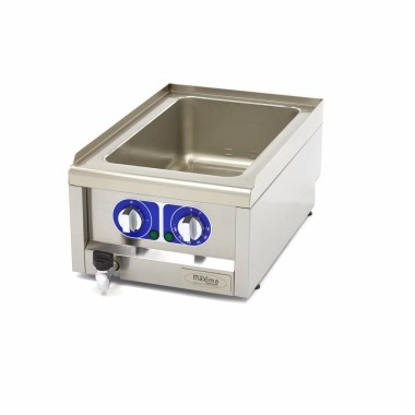 Maxima - Bain-Marie - Unité individuelle - 60cm - avec robinet de vidange - Électrique