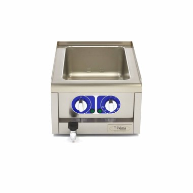 Maxima - Bain-Marie - Unité individuelle - 60cm - avec robinet de vidange - Électrique