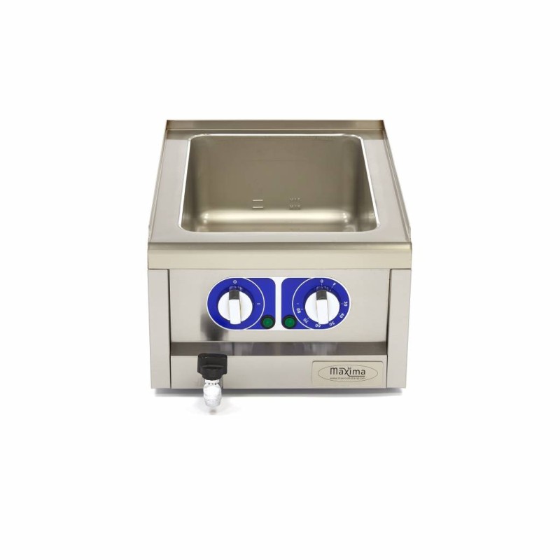Maxima - Bain-Marie - Unité individuelle - 60cm - avec robinet de vidange - Électrique